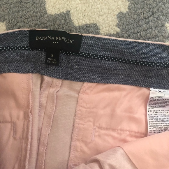 NWT banana republic light pink chino shorts-size 8 - Picture 3 of 5